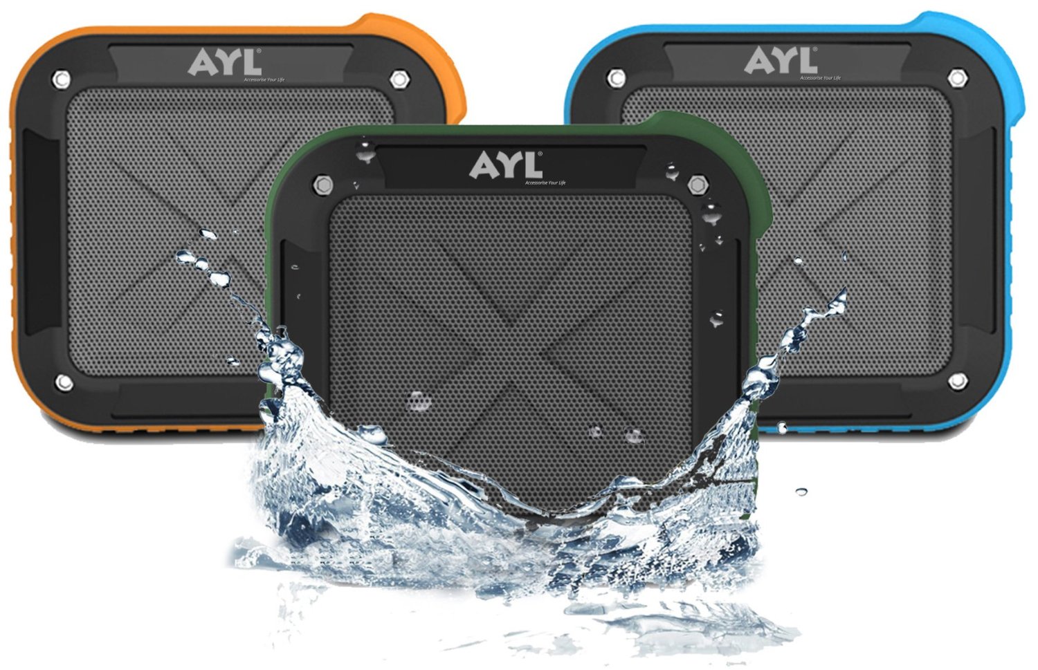 AYL Аудио колонка Водонепроницаемая / Беспроводная Bluetooth 4.0 / батарея 10 часов / Мощность 5W